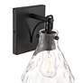 4_Possini Euro Ishii 9 1/4" Wide Matte Black Wall Sconce more views