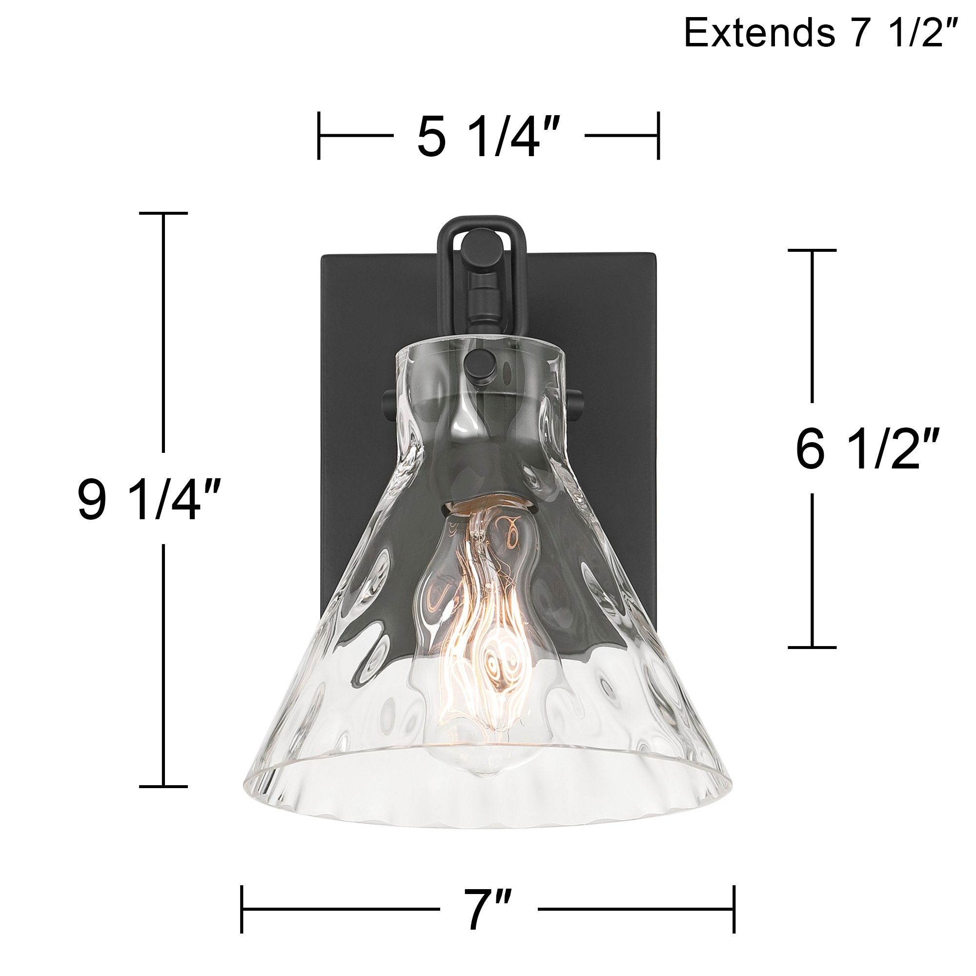 Possini Euro Ishii 9 1/4" Wide Matte Black Wall Sconce in scene