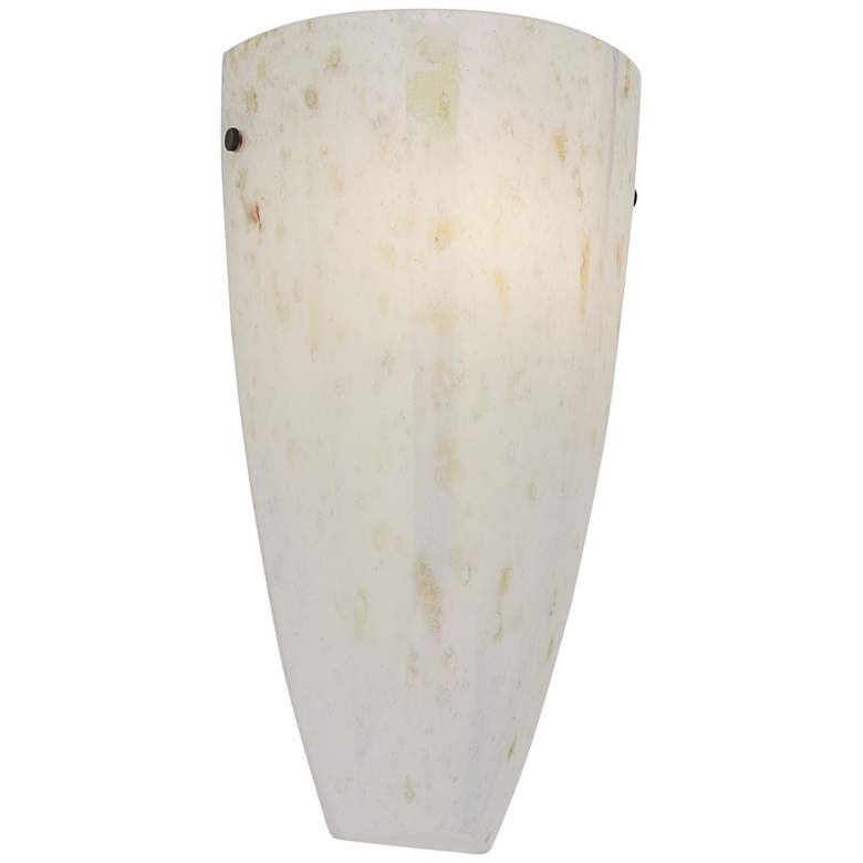 Image 5 Possini Euro Isola 13" High Amber Art Glass Wall Sconce more views