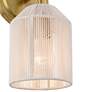 4_Possini Euro Jacob 11" High Gold and Natural Rope Wall Sconce Set of 2 more views