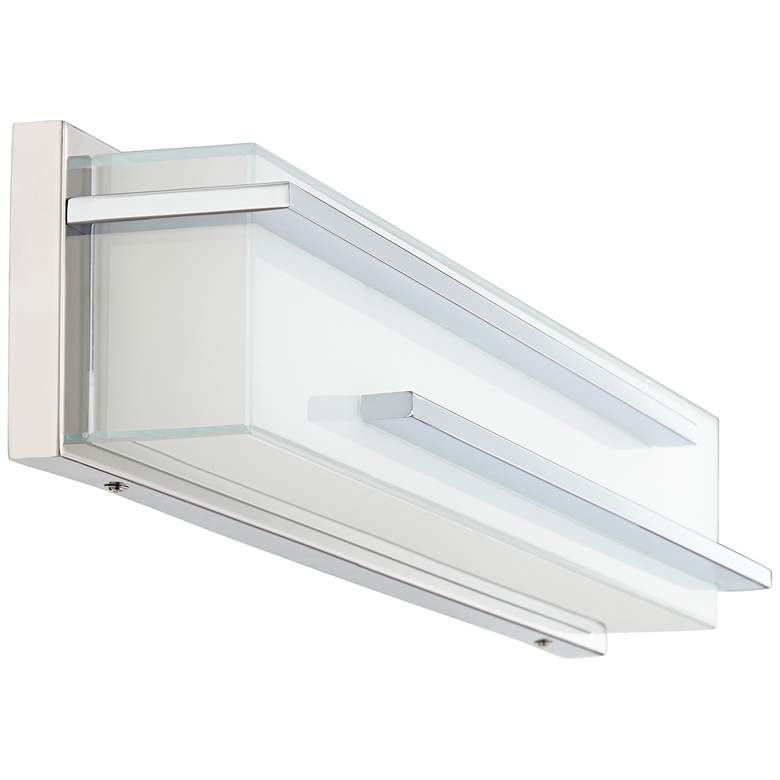 Image 6 Possini Euro Jada 26 1/4" High Chrome LED Bathroom Light Set of 2 more views