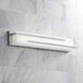 Possini Euro Jada 26 1/4" Wide Chrome LED Bathroom Light