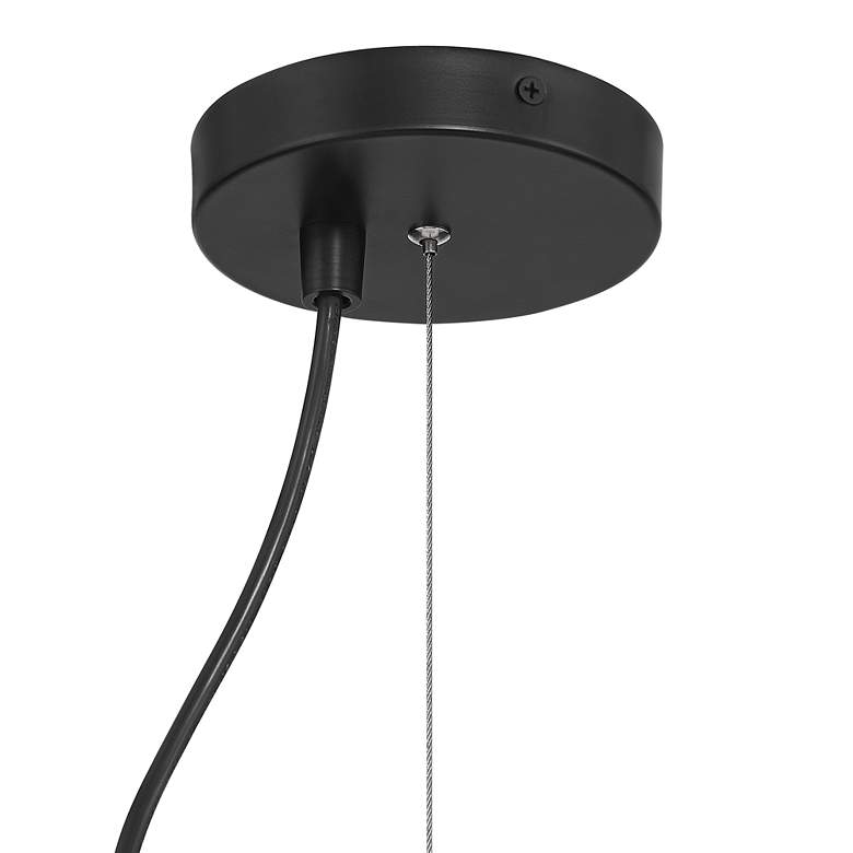 Image 5 Possini Euro Jaime 12" Wide Modern White Silk Drum Mini Pendant more views