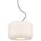 Possini Euro Jaime 18" Wide Modern White Silk Drum Pendant Light