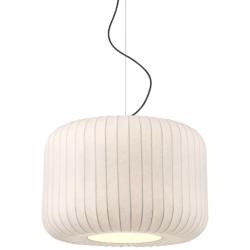 Possini Euro Jaime 23 3/4" Wide Modern White Silk Drum Pendant Light