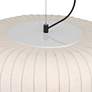 4_Possini Euro Jaime 23 3/4" Wide Modern White Silk Drum Pendant Light more views
