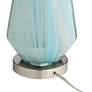Possini Euro Jaime 26" Blue Gray Art Glass Table Lamp with Dimmer