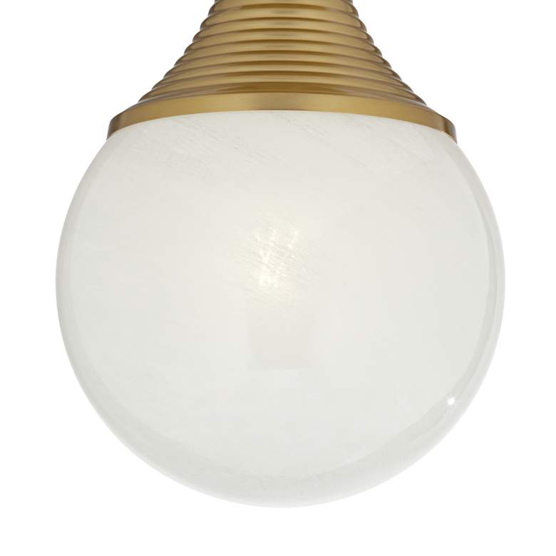 Image 3 Possini Euro Jaime 7 3/4"W Warm Brass Globe Ceiling Light more views