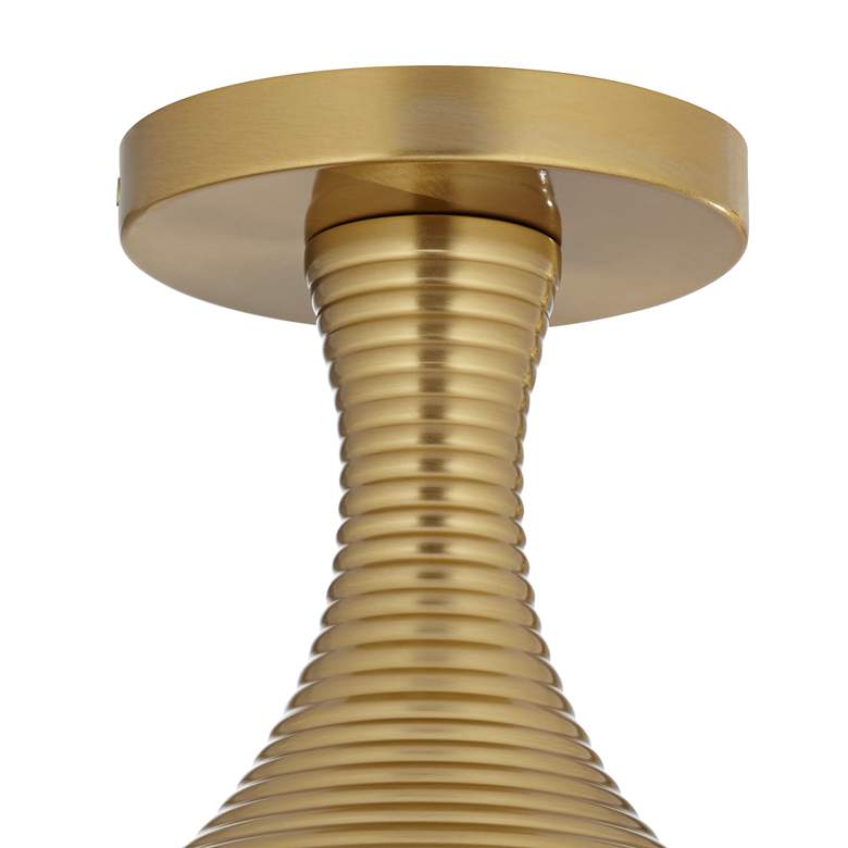 Image 4 Possini Euro Jaime 7 3/4"W Warm Brass Globe Ceiling Light more views