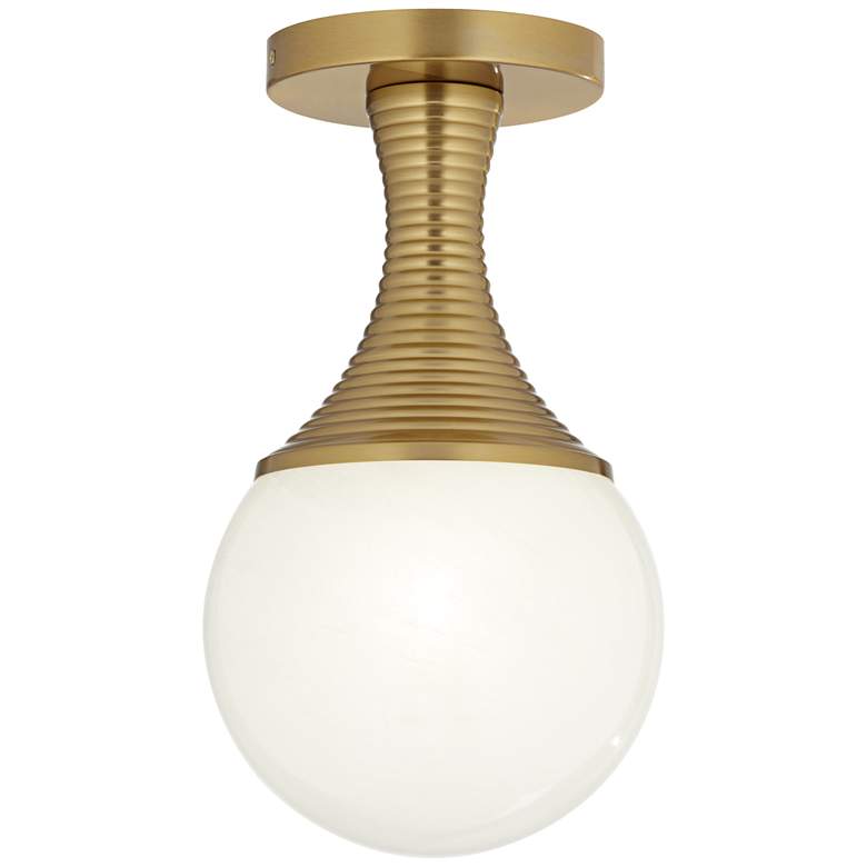 Image 5 Possini Euro Jaime 7 3/4"W Warm Brass Globe Ceiling Light more views