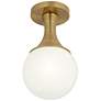 6_Possini Euro Jaime 7 3/4"W Warm Brass Globe Ceiling Light more views