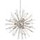 Possini Euro Janae 18" Nickel Starburst Sputnik Modern Pendant Light