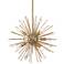 Possini Euro Janae 18" Wide Antique Gold Sputnik Pendant Light