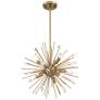 Possini Euro Janae 18" Wide Antique Gold Sputnik Pendant Light