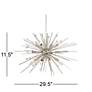 Possini Euro Janae 29 1/2" Wide Polished Nickel Modern Sputnik Pendant in scene