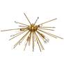 Possini Euro Janae 29" Wide Antique Gold Modern Ceiling Light