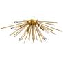 Possini Euro Janae 29" Wide Antique Gold Modern Ceiling Light