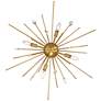 Thumbnail4 of Possini Euro Janae 29" Wide Antique Gold Modern Ceiling Light more views