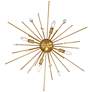 Possini Euro Janae 29" Wide Antique Gold Modern Ceiling Light