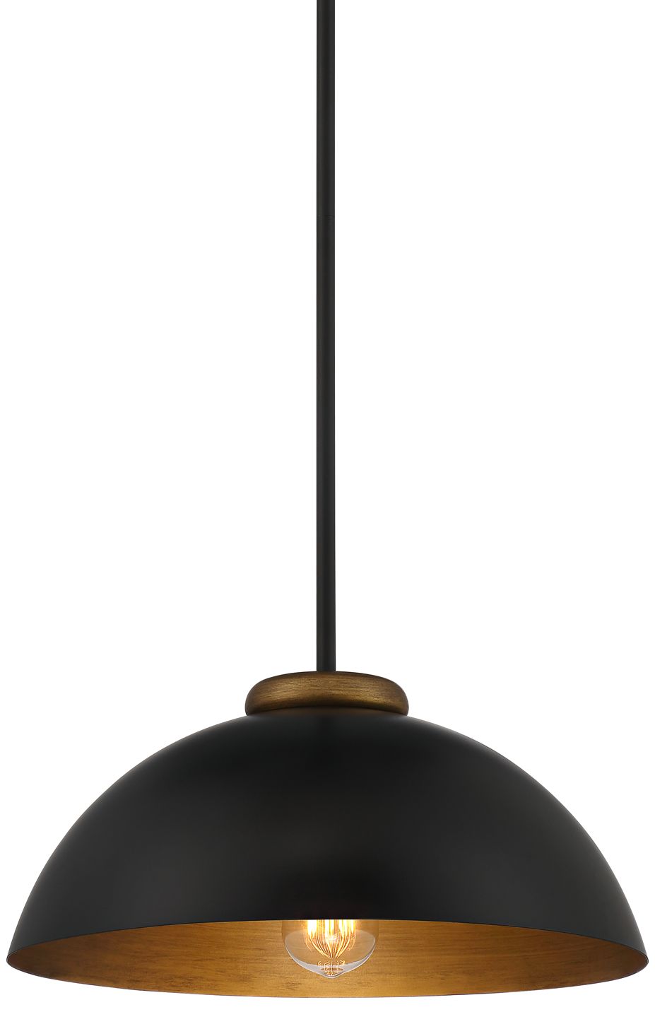 Black gold deals pendant light