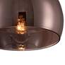 3_Possini Euro Janna 11" Wide Espresso Glass Ceiling Light more views