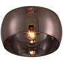 6_Possini Euro Janna 11" Wide Espresso Glass Ceiling Light more views