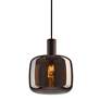 4_Possini Euro Janna 7 1/2" Wide Espresso Glass Mini Pendant more views