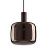 5_Possini Euro Janna 7 1/2" Wide Espresso Glass Mini Pendant more views