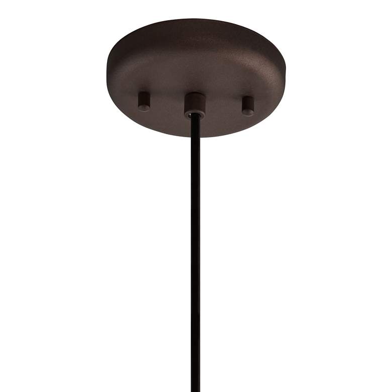 Image 6 Possini Euro Janna 7 1/2" Wide Espresso Glass Mini Pendant more views
