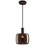 Watch A Video About the Possini Euro Janna Espresso Glass Mini Pendant