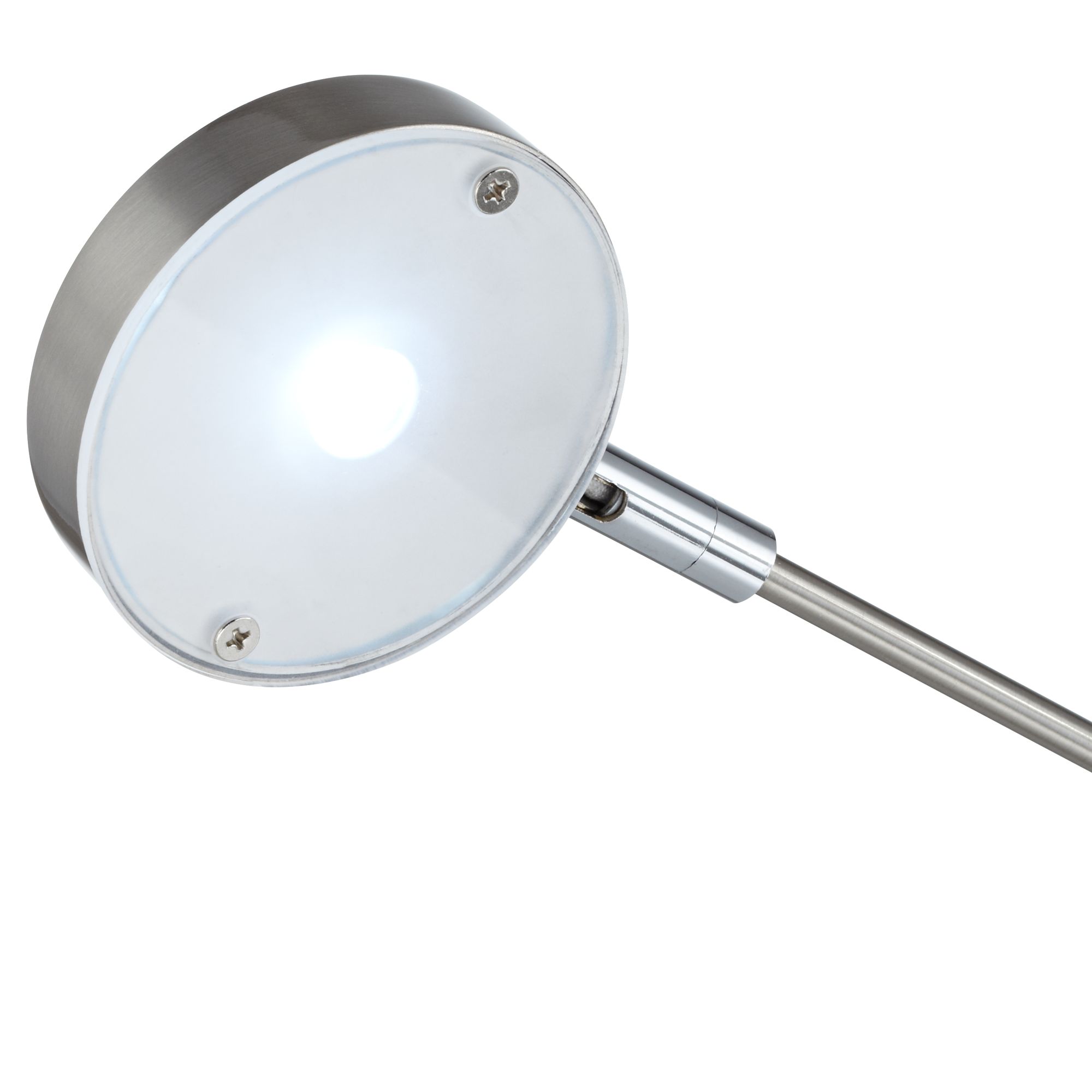 Image 4 Possini Euro Jarrett Satin Nickel Contemporary Adjustable LED Desk Lamp more views