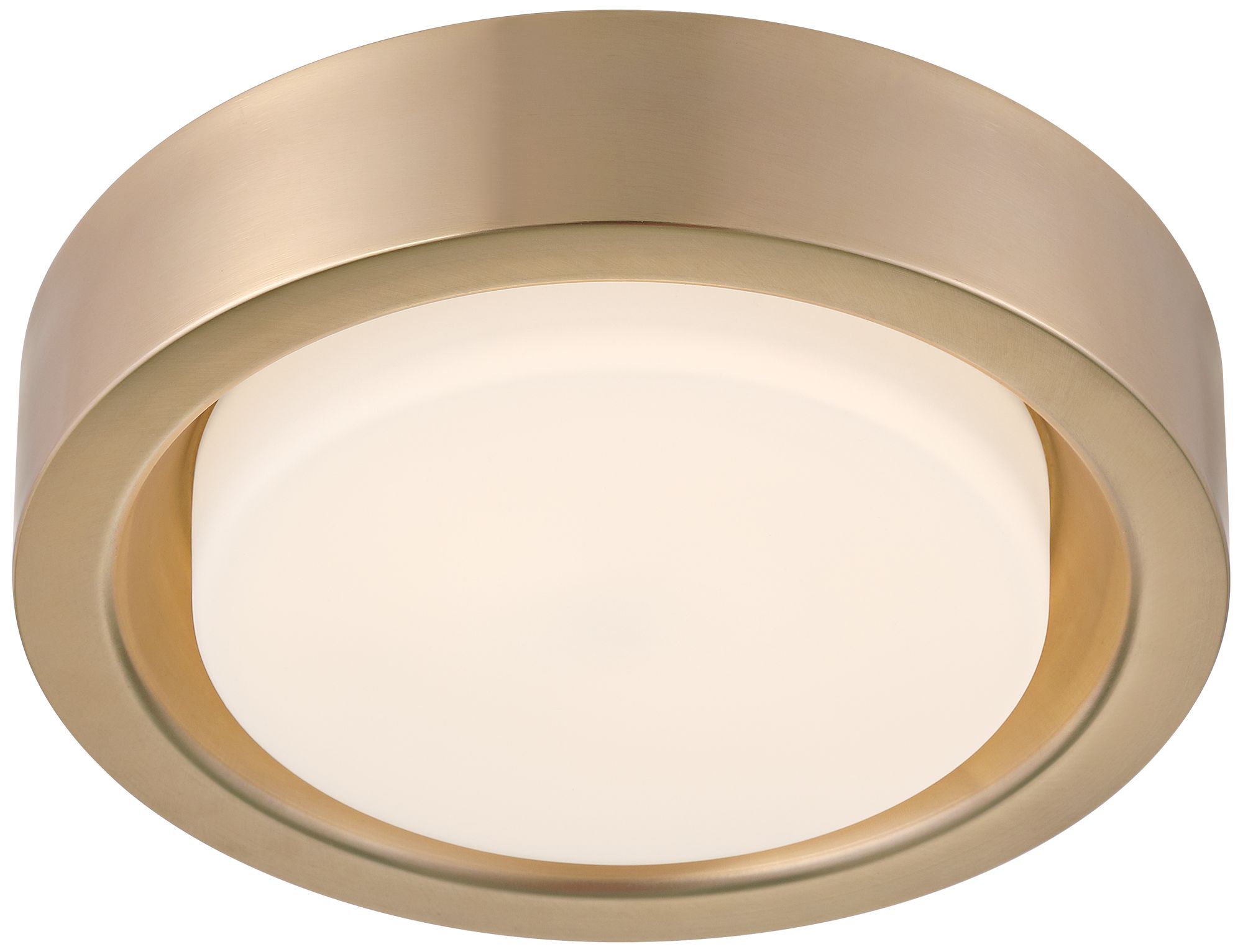 Image 6 Possini Euro Jayson 12 3/4" Wide Modern Satin Bronze LED Ceiling Light more views