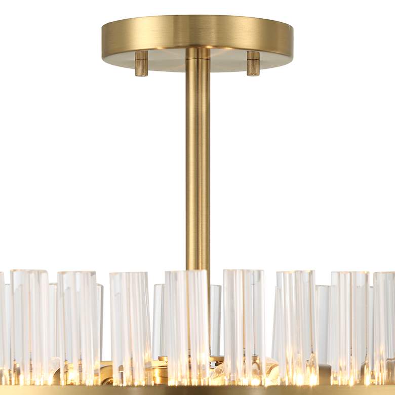 Image 5 Possini Euro Jenna 16" Wide Soft Gold 3-Light Ceiling Light more views