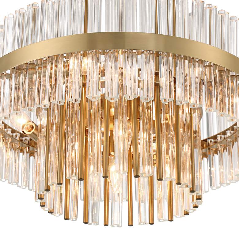 Image 3 Possini Euro Jenna 20" Wide 8-Light Soft Gold and Crystal Chandelier more views