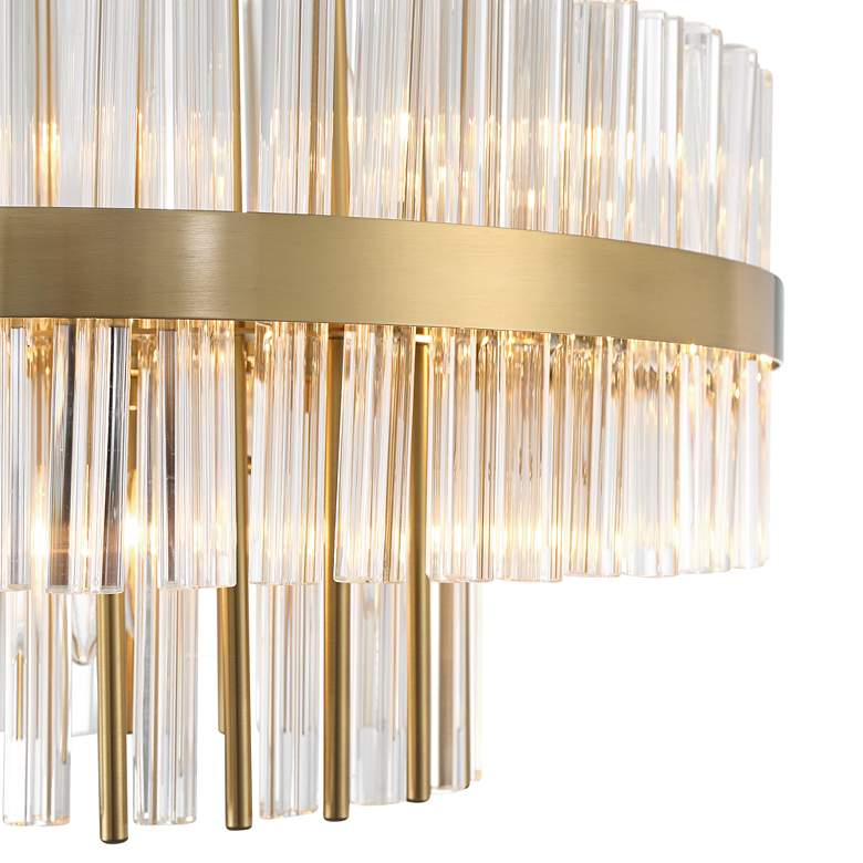 Image 4 Possini Euro Jenna 20" Wide 8-Light Soft Gold and Crystal Chandelier more views