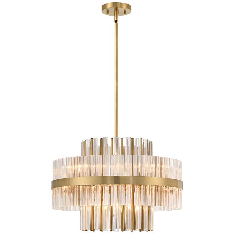 Image 6 Possini Euro Jenna 20" Wide 8-Light Soft Gold and Crystal Chandelier more views