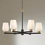 3_Possini Euro Jeremiah 28"W Black and Gold 6-Light Chandelier