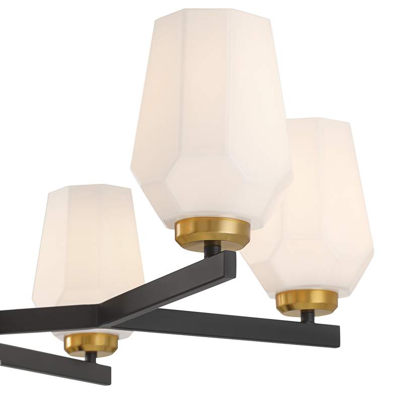 Image 4 Possini Euro Jeremiah 28"W Black and Gold 6-Light Chandelier more views