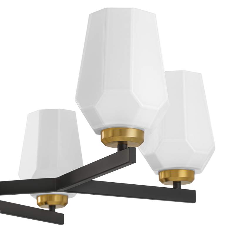Image 5 Possini Euro Jeremiah 28"W Black and Gold 6-Light Chandelier more views