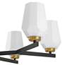 6_Possini Euro Jeremiah 28"W Black and Gold 6-Light Chandelier more views