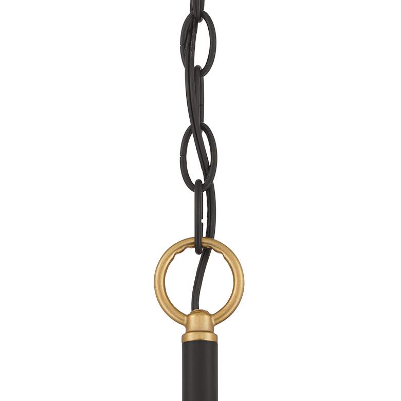 Image 6 Possini Euro Jeremiah 28"W Black and Gold 6-Light Chandelier more views
