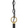7_Possini Euro Jeremiah 28"W Black and Gold 6-Light Chandelier more views