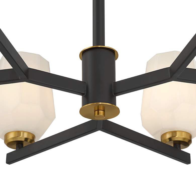 Image 6 Possini Euro Jeremiah 28"W Black and Gold 6-Light Chandelier more views