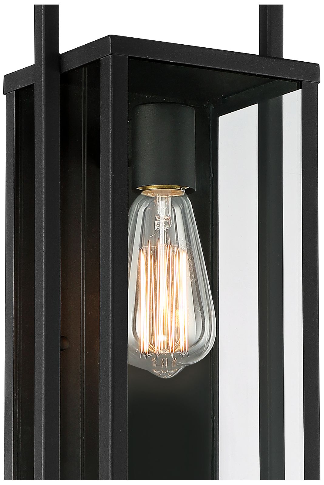 Image 2 Possini Euro Jericho 19" High Black Modern Outdoor Wall Light Set of 2 more views