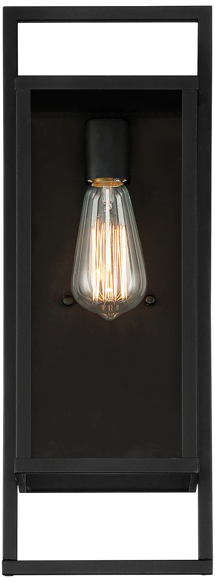 Image 3 Possini Euro Jericho 19" High Black Modern Outdoor Wall Light Set of 2 more views