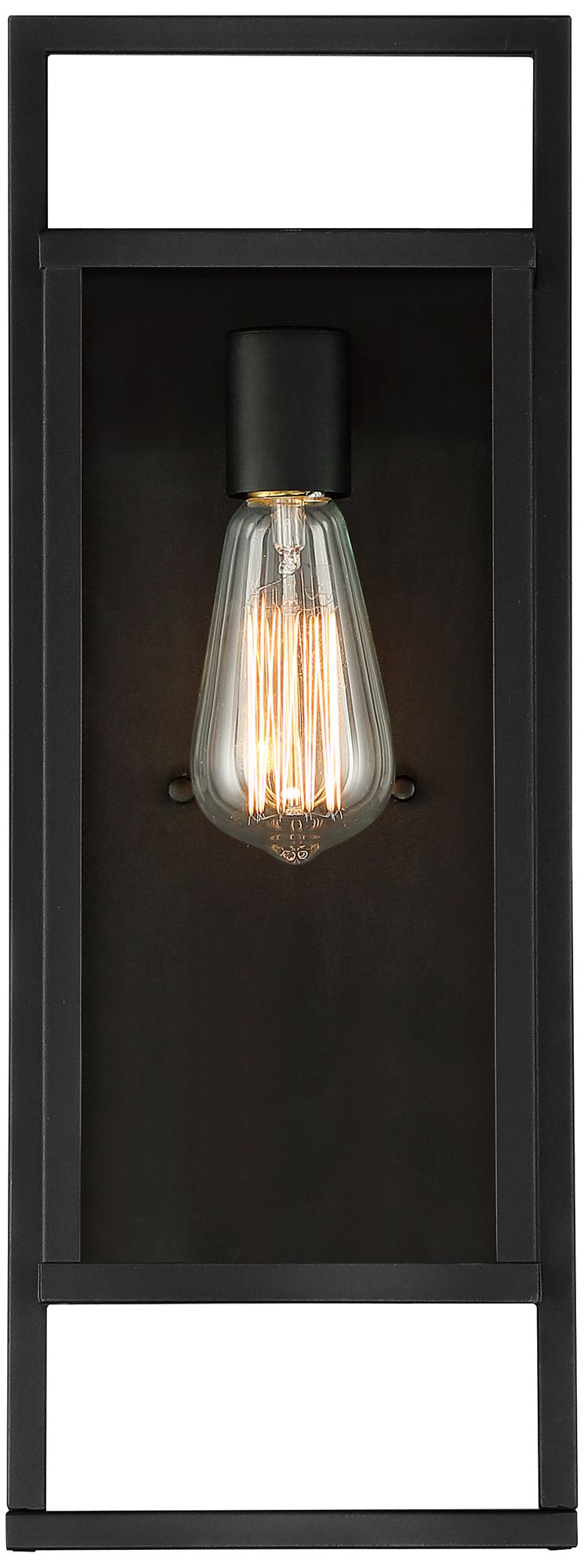 Image 4 Possini Euro Jericho 19" High Black Modern Outdoor Wall Light Set of 2 more views