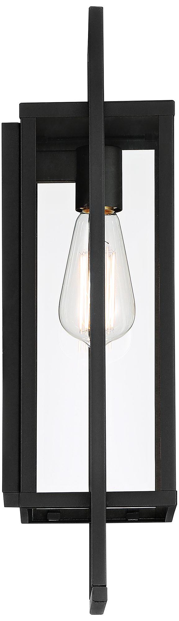 Image 6 Possini Euro Jericho 19" High Black Modern Outdoor Wall Light Set of 2 more views