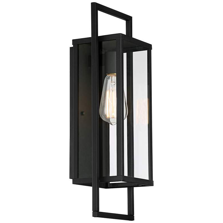 Image 5 Possini Euro Jericho 19" High Black Modern Wall Sconce more views