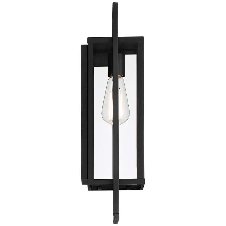 Image 6 Possini Euro Jericho 19" High Black Modern Wall Sconce more views