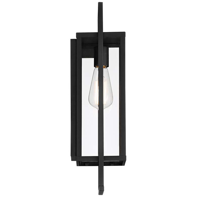 Image 6 Possini Euro Jericho 19 inch High Black Modern Wall Sconce more views